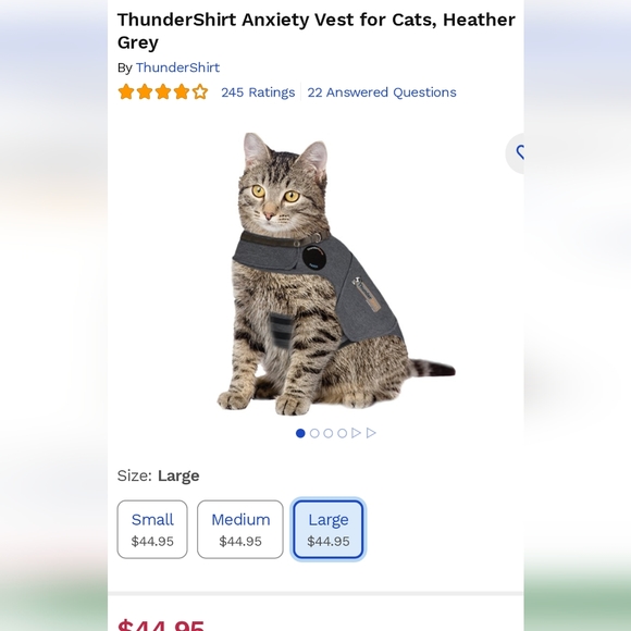 ThunderShirt for cats - Picture 2 of 3